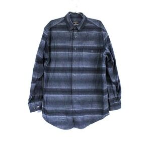 WooIrich Heather Chamois Vintage Flannel Shirt Mens L Camp 100% Cotton